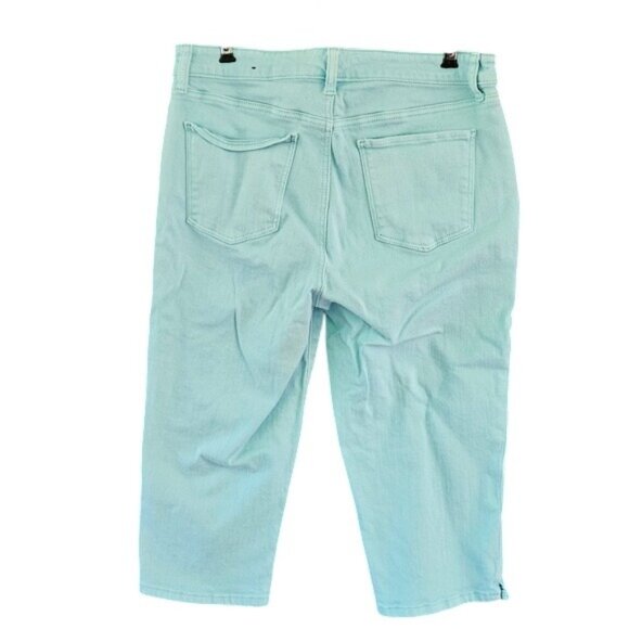 Talbots Flawless Pedal Pusher Capris Size 6 Light Blue - Picture 7 of 7